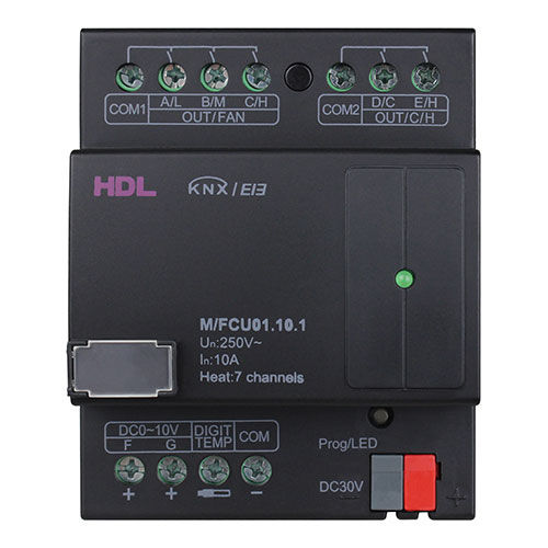 Module de contrôle d'éclairage - M/FCU01.10.1 - HDL Automation Co., Ltd - de température / pour climatisation / sur rail DIN