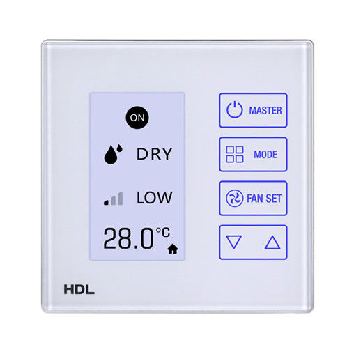 Thermostat électronique - LCD Touch - HDL Automation Co., Ltd - programmable / pour climatisation / mural