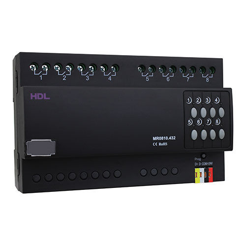 Actionneur de commutation pour installation domotique - HDL-MR0810.432 - HDL Automation Co., Ltd - sur rail DIN / résidentiel / professionnel