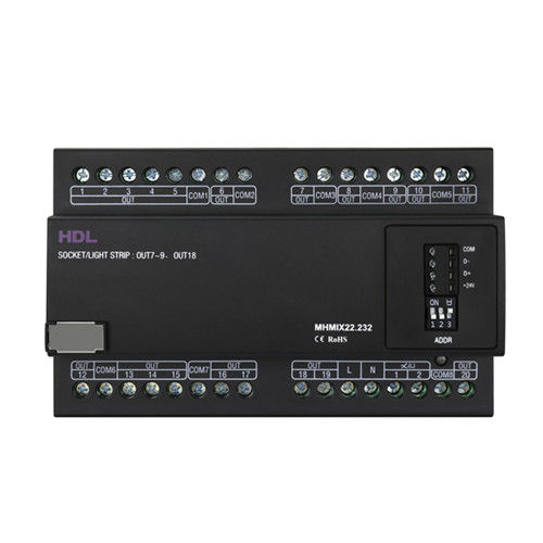Module de contrôle pour système domotique - HDL-MHMIX22.232 - HDL Automation Co., Ltd - d'éclairage / sur rail DIN / d'intérieur