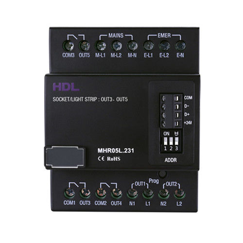 Actionneur de commutation pour installation domotique - HDL-MHR05L.231 - HDL Automation Co., Ltd - sur rail DIN / résidentiel / professionnel