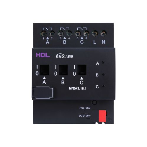 Actionneur de commutation pour installation domotique - M_EA3.16.1 - HDL Automation Co., Ltd - KNX / sur rail DIN / résidentiel