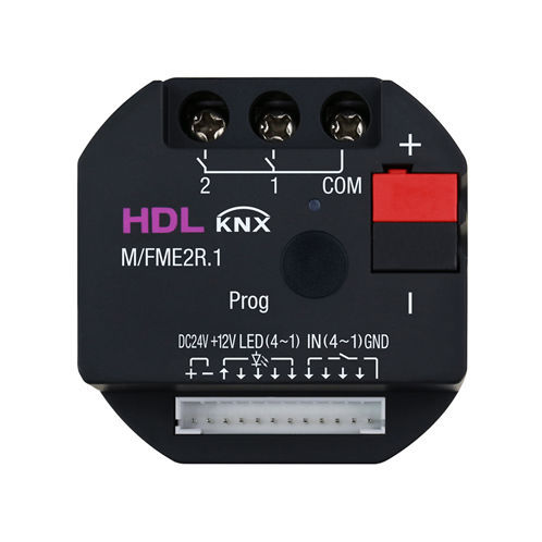 Actionneur de commutation pour installation domotique - M/FME2R.1 - HDL Automation Co., Ltd - KNX / encastré / résidentiel