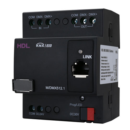 Module d'interface passerelle - M/DMX512.1 - HDL Automation Co., Ltd - sur rail DIN / pour installation domotique / KNX