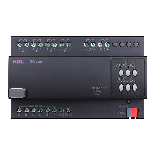 Variateur de lumière sur rail DIN - M/DA6.10.1 - HDL Automation Co., Ltd - pour installation domotique / KNX