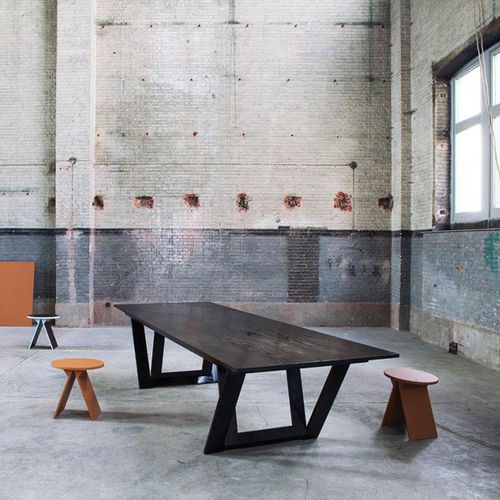 Table contemporaine - TA TICH  - valerie_objects - en bois / rectangulaire / pliante