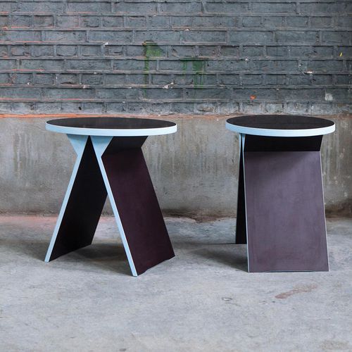Tabouret contemporain - JOBURG  - valerie_objects - en bois / marron