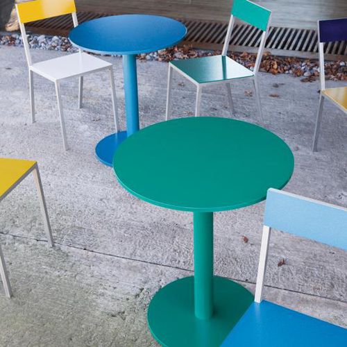 Table contemporaine - ALU - valerie_objects - en aluminium / ronde
