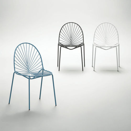 Chaise contemporaine - SEN-SU - da - en métal / résidentielle / bleue