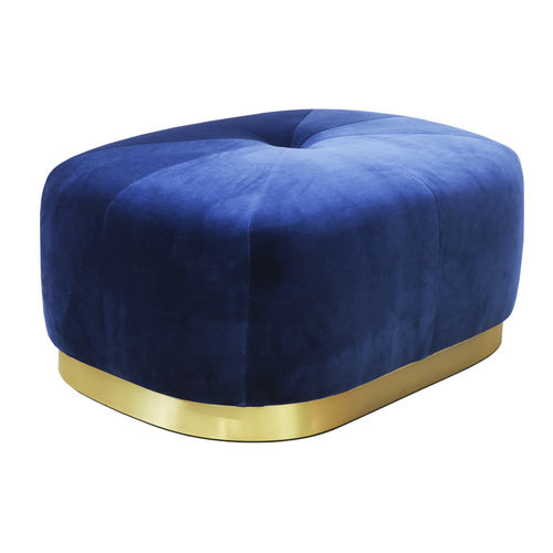 Pouf contemporain - MAJESTIC - Moanne - en velours / en laiton / rectangulaire