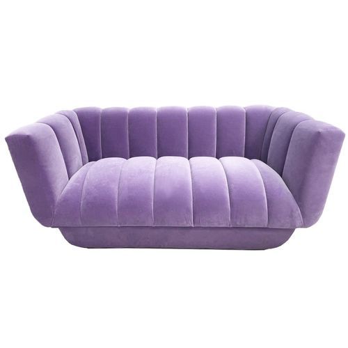 Canapé contemporain - BEIRUT - Moanne - en velours / avec accoudoirs / sur mesure