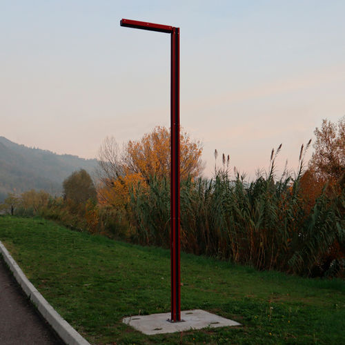 Lampadaire urbain - Linea - Bottega 7 - contemporain / en aluminium / en acier inoxydable