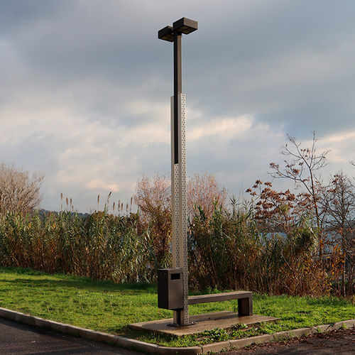 Lampadaire urbain - ET - Bottega 7 - contemporain / en acier inoxydable / en acier galvanisé