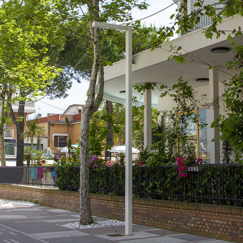 Lampadaire urbain - Linea S/SR - Bottega 7 - contemporain / en acier inoxydable / en acier galvanisé