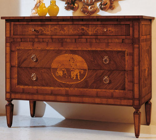 Commode de style Louis XVI - 67 - Crestan snc di Crestan Giovanni e Angelica - en bois / fait main / non spécifié