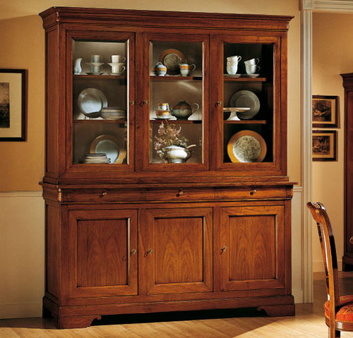 Vaisselier classique - 600 - Crestan snc di Crestan Giovanni e Angelica - en bois / en verre