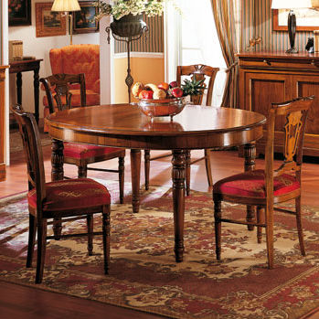 Chaise de salle à manger classique - 690 - Crestan snc di Crestan Giovanni e Angelica - d'intérieur / en tissu / avec piètement en bois