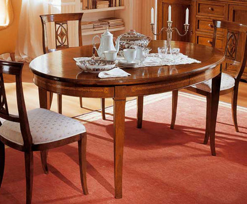 Table à manger classique - 720 - Crestan snc di Crestan Giovanni e Angelica - en bois / ovale / à rallonge