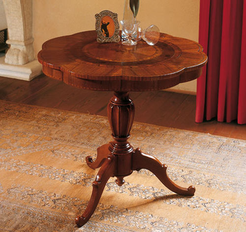 Guéridon classique - 38 - Crestan snc di Crestan Giovanni e Angelica - en bois / avec piètement en bois / rond