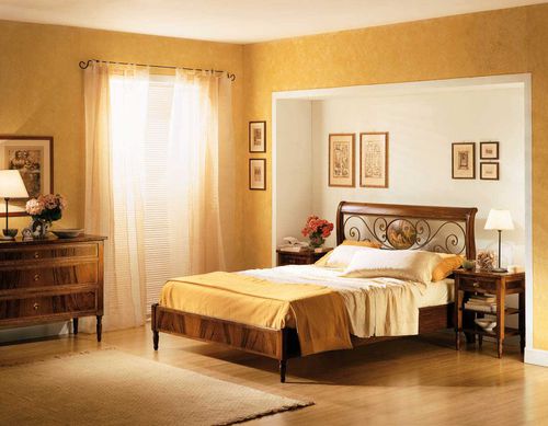 Lit double - 245 - Crestan snc di Crestan Giovanni e Angelica - de style / avec tête de lit / en bois