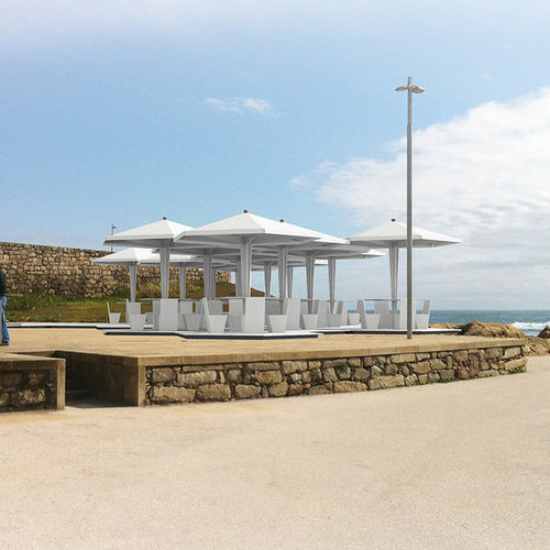 Parasol carré - MIMA CAFE - Mimahousing - en fibre de verre / professionnel