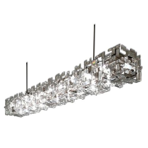 Lustre contemporain - IQ8050 BELLSIZE PARK - Alan Mizrahi Lighting - en cristal / en métal / 15 ampoules