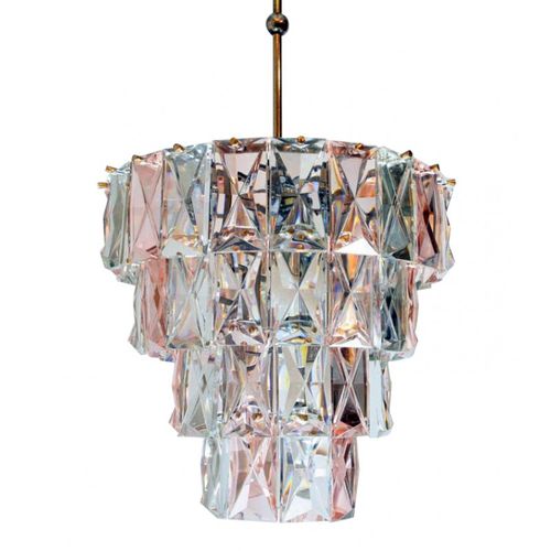 Lustre contemporain - JR1955 KINKELDEY - Alan Mizrahi Lighting - en cristal / en laiton / couleur personnalisable