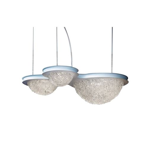 Lustre contemporain - MV3034 BOOL - Alan Mizrahi Lighting - en cristal / en métal / 3 niveaux