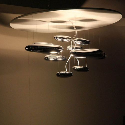 Lustre moderne - KA1870 ARTEMIDE MERCURY - Alan Mizrahi Lighting - en acier inoxydable / en aluminium / en ABS