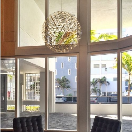 Suspension - KA1266 RAIMOND LIGHT - Alan Mizrahi Lighting - en acier inoxydable / contemporaine / d'intérieur