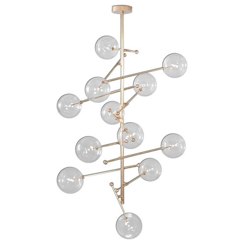 Lustre contemporain - IQ8014 ROHDE - Alan Mizrahi Lighting - en verre / en métal / 12 ampoules