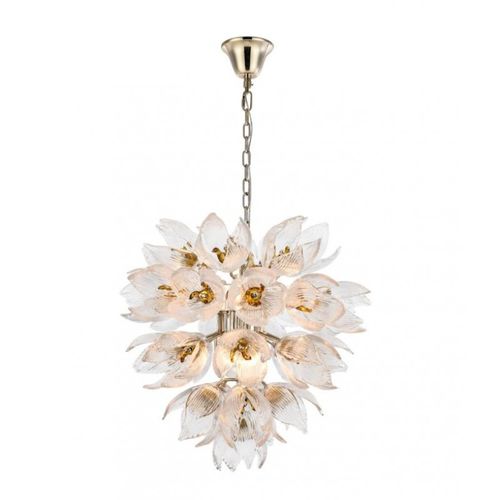 Lustre contemporain - AM962850 DAISY - Alan Mizrahi Lighting - en verre / en métal / 9 ampoules