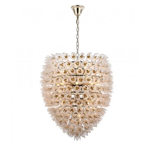 Lustre contemporain - AM962852 GLORYA II - Alan Mizrahi Lighting - en verre / en métal / doré