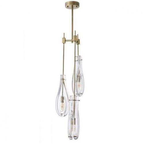 Lustre Art Déco - IQ8026 BELLANO - Alan Mizrahi Lighting - en verre / en métal / 5 ampoules