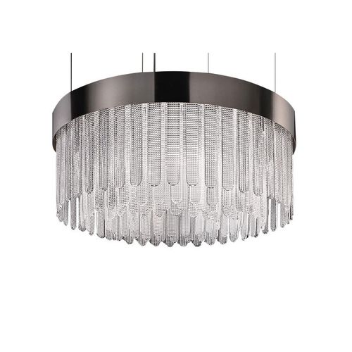 Lustre Art Déco - IQ2091 KAPLAN - Alan Mizrahi Lighting - en métal / en verre / 12 ampoules