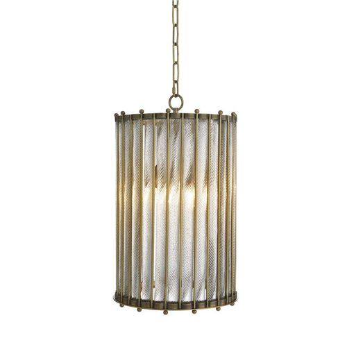 Lustre Art Déco - IQ8024 TIZIANO LANTERN - Alan Mizrahi Lighting - en verre