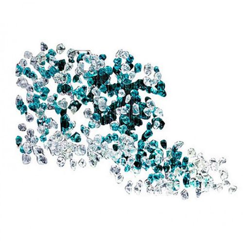 Lustre contemporain - AM2245 ROCK DROP LIGHT - Alan Mizrahi Lighting - en verre / en acier inoxydable / professionnel