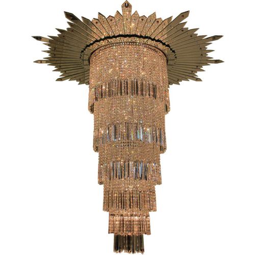 Lustre contemporain - KA1839 ALDELPHI - Alan Mizrahi Lighting - en cristal / en acier / professionnel