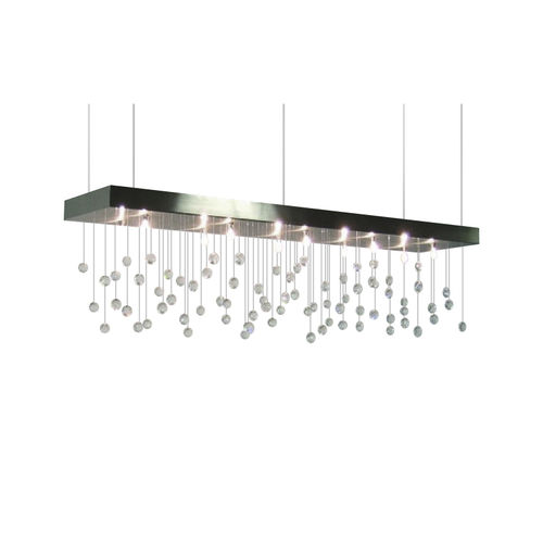 Lustre contemporain - DV5786 AVENUE - Alan Mizrahi Lighting - en cristal / en chrome / professionnel