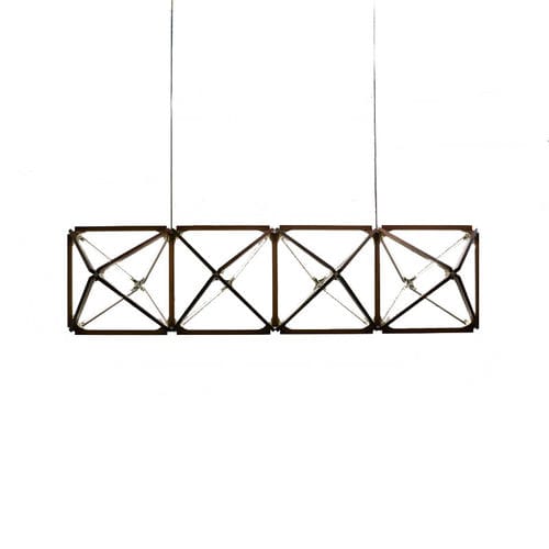 Lustre contemporain - KA1817 4X TRUSS - Alan Mizrahi Lighting - en laiton / professionnel / géométrique