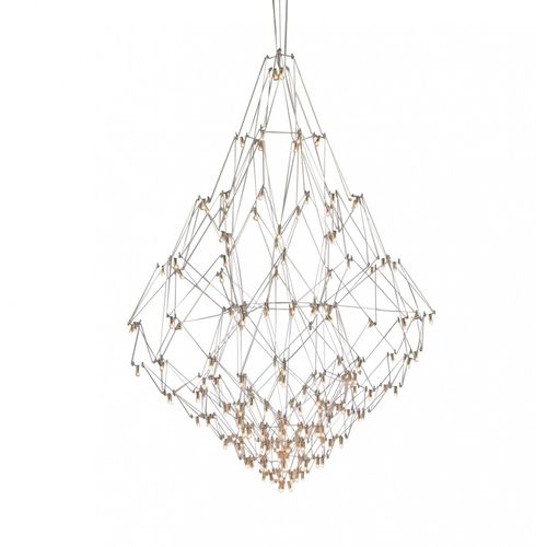 Lustre contemporain - AL0141 NOBILIS - Alan Mizrahi Lighting - en acier inoxydable / professionnel / géométrique