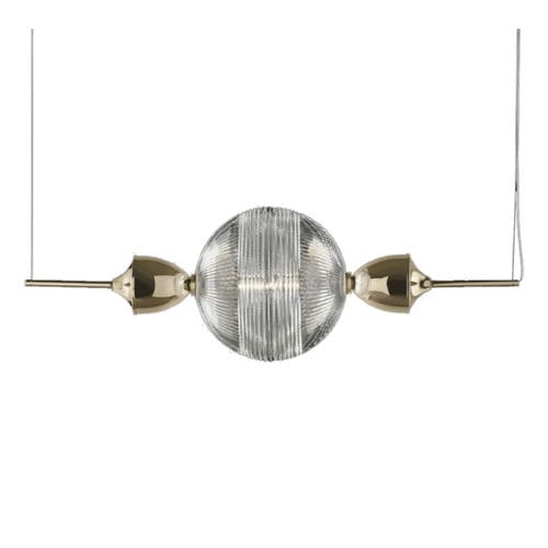 Suspension - IQ8437 FRIDA - Alan Mizrahi Lighting - en métal / en cristal / contemporaine