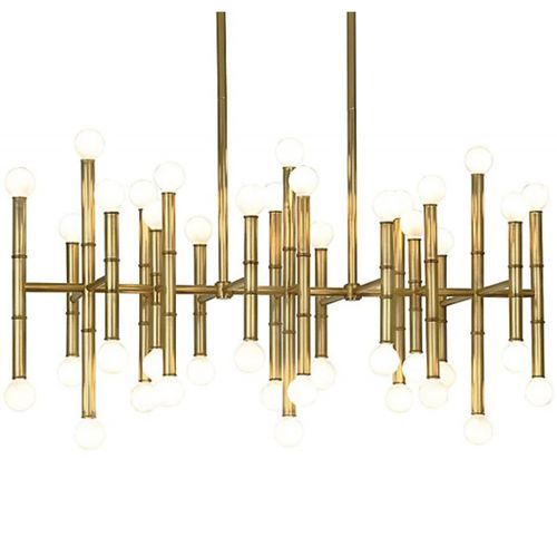 Lustre contemporain - JR1981 MEURICE - Alan Mizrahi Lighting - en laiton / doré / noir