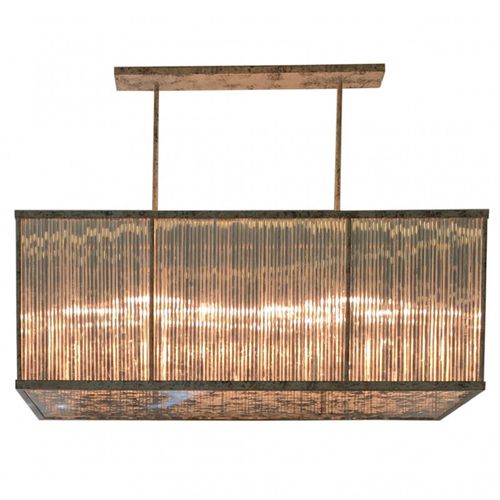 Lustre contemporain - WM526 PALISSY - Alan Mizrahi Lighting - en verre / en acier / 8 ampoules