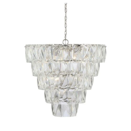 Lustre contemporain - AM873126 EMERALD ROUND - Alan Mizrahi Lighting - en verre / en métal / cascade