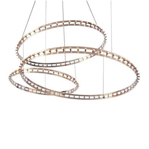 Lustre contemporain - IQ2101 MAXIM CIRCULAR - Alan Mizrahi Lighting - en métal / professionnel / en anneaux