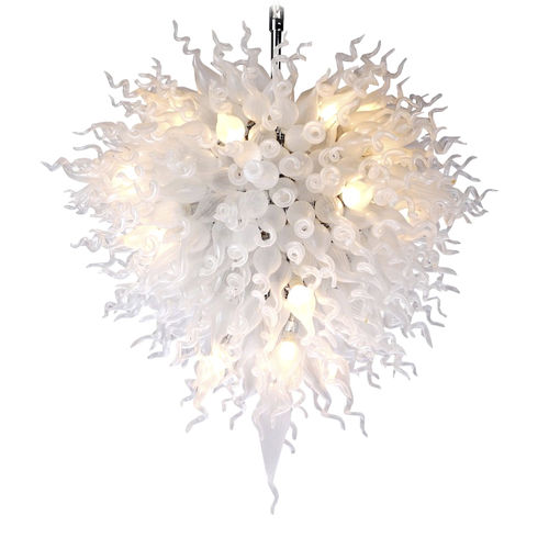 Lustre design original - DV8875 BIANCO - Alan Mizrahi Lighting - en verre / en chrome / professionnel