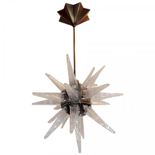 Lustre design original - WM2108 WONDERFUL STAR - Alan Mizrahi Lighting - en verre / en laiton / en bronze