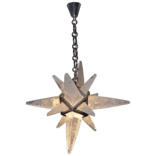 Lustre design original - QZ107 SERENA SMALL ROCK - Alan Mizrahi Lighting - en cristal / en bronze / professionnel