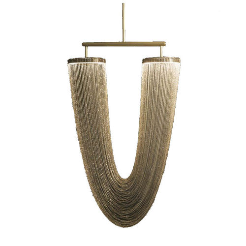 Lustre contemporain - KA1435 OTERO SMALL - Alan Mizrahi Lighting - en verre / à chaîne / 1 niveau
